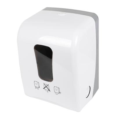 China Modern White Plastic Paper Dispenser Wall Mount Roll Paper Towel Dispenser for sale