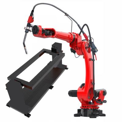 China Metal Welding Industrial 6 Axis Arc Welding Robot With Welding Machine And Positioner for sale