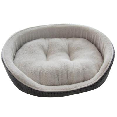 China Best Viable Selling Hot Chinese Products Round Environmental Friendly Soft Plush 100% Cotton Indoor Non-Slip And Comfortable Pet Bed for sale