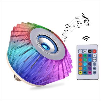 China Bt/music/lighting AC100-265V Crystal Smart LED BT Bulb RGB E27 Remote Control Led For Bedroom Home Flush Mount Bathroom Ceiling Lamp for sale