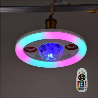 China AC100-265V E27 Contemporary Home App Speaker 36w RGB Bulb Ceiling Music Remote Control White Smart Led Light for sale