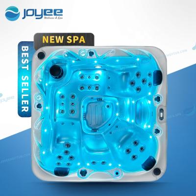 China JOYEE Hot Tub Spa 5 People Garden Modern Popular Outdoor Durable Acrylic Massage Hot Tub With Speakers Music Outdoor Bathtub for sale