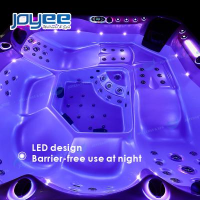 China JOYEE Eco-friendly Material Discount In Running Hot Sale 5 Seats Family Adults Outdoor Spa Cold And Hot Water Jacuzzi Spa Massage Outdoors for sale