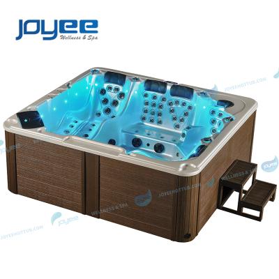 China JOYEE Modern Tall 6 People Garden Hot Tub Balboa Tubs Hot Tub Whirlpool Portable Outdoor Bath Spa for sale