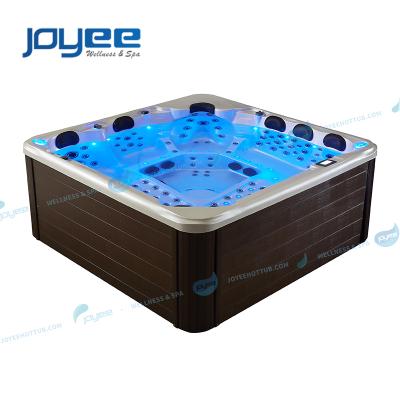 China JOYEE Modern Luxury Garden 6 Person Large Outdoor Comfortable Rotated Whirlpool Jet Spa Tub Hot Tub Free Standing Pool for sale