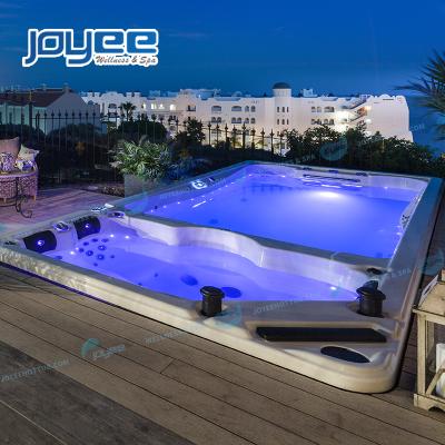 China JOYEE Popular Acrylic Hot Tub 8 Person Spa 8 Person Balboa Inground Swimming Pool Acrylic Double Zone For Sale for sale