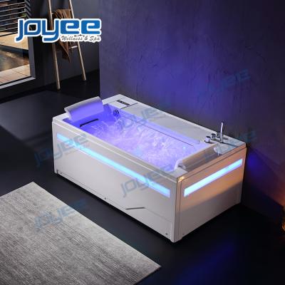 China JOYEE Seating Tub Wedge Freestanding European Indoor Spa Ozone Massage Bathtub For Adults Hydromassage Whirlpools for sale