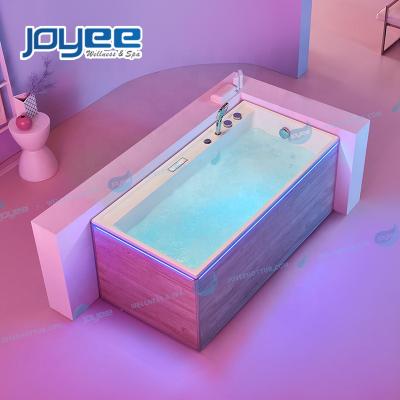 China Small Bathtub Person Whirlpool Massage Hot Tub Shower Corner Indoor Indoor Bathtub One Double Skirt (Straight Skirt) Cheap Price JOYEE for sale