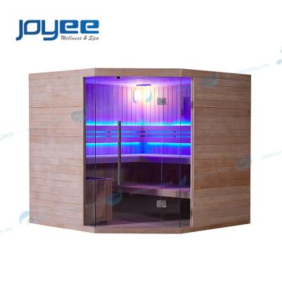 China Computer control panel JOYEE 4-6 capacity traditional steam sauna /iutdoor sauna room /steam sauna bath with suana heater for sale