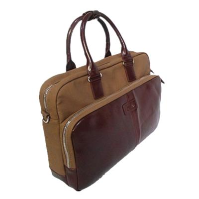 Κίνα Custom good quality brown genuine leather men's briefcase soft leather briefcase with hot sale laptop breifcase προς πώληση