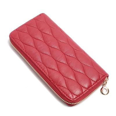 China Fashion Multicolor Luxury Designer Long Women Wallet Zipper Coin Purse Card Holder PU Leather Female Wallet Te koop