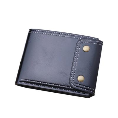 China Men's Fashion PU Wallet Men's Wallet Leather Card Holder Clutch Credit Card Money Purses Holders Men's Wallet Money Short Coin Purse change en venta