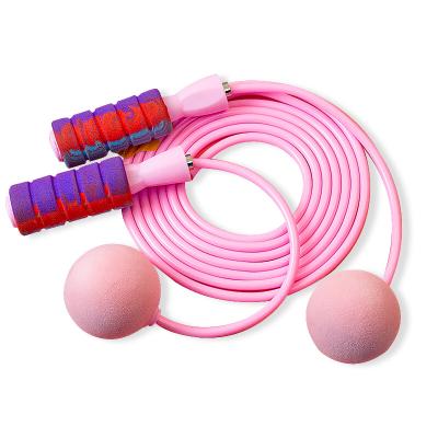 China Customized Logo Rubber Fitness Lose Weighted Jump Rope Jump Rope for sale