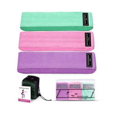 China Customized Adjustable Elasticity Anti-Slip Yoga Resistance Band Pink Resistance Bands Set for sale