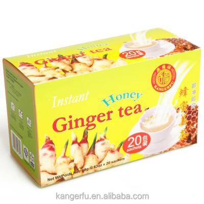 China Tea Drinks Ginger Tea With Instant Honey 18gx20sachetsx20boxes Honey Ginger Tea for sale