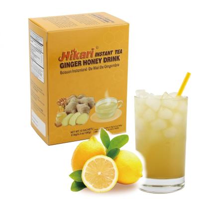 China Tea Drinks Instant Lemon Ginger Drink, 18gx10'sx24boxes/ctn OEM, Ginger Tea with Lemon 1960 for sale