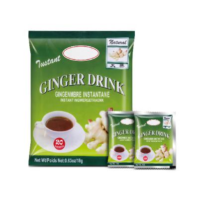 China Tea Drinks Instant Ginger Drink Instant Honey Ginger Beverage 18gx20sachetsx24bags/ctn for sale