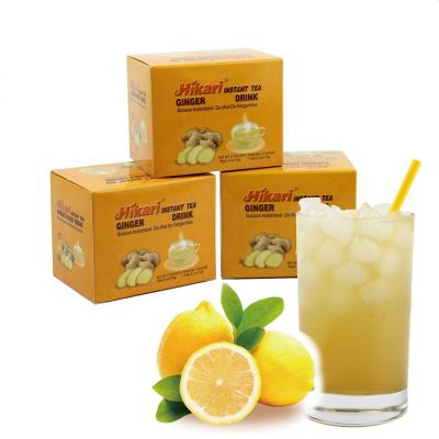 China Tea Drinks Instant Lemon Ginger Drink, 6gx12'sx24boxes/ctn OEM, Ginger Tea with Lemon 1948 for sale