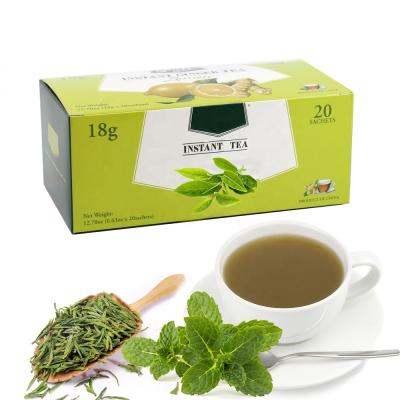 China Mint Tea Drink Instant Green Tea, 18gx20'sx40boxes/ctn OEM, Green Tea Mint Drink 6094 for sale