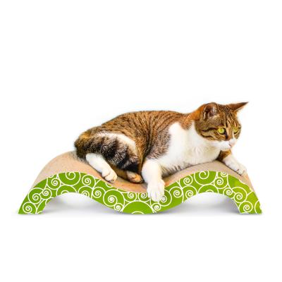 China Cat Favorite Cat Scratcher Cardboard Viable Corrugated Workspace M-Shape for sale