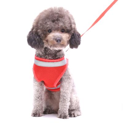 China Safety Outdoor Reflective Pet Harness Personalized Pet Walking Harness With Leash Dog Reflective Vest for sale