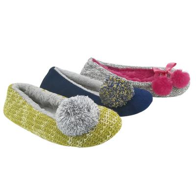 China Household Flat Plush Cotton Slippers Winter Warm Thick Cotton Slippers For Women for sale