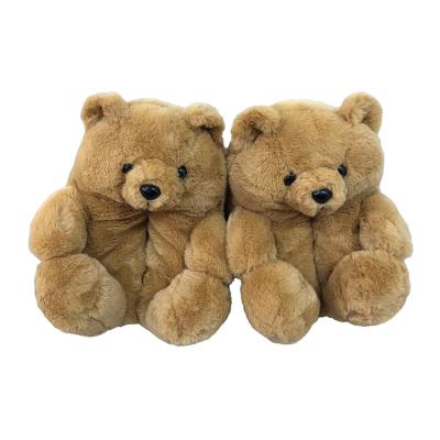 China Cheap Bedroom Teddy Bear Slipper Fashion Trend Lady Shoe Women House Teddy Bear Slippers Plush Indoor Slipper Stuffed Animal for sale