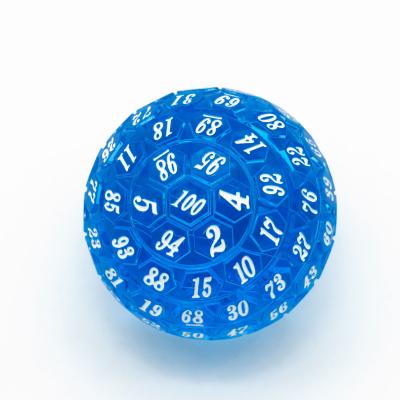 China Udixi Acrylic Sides D100 100 Spherical Dies For Puzzle Pame Game Purple&Green&Blue for sale