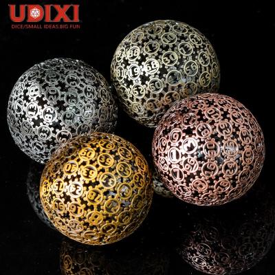 China D100 100 Hollow Sides Metal Udixi Speed ​​Dice Spherical Casino Dice for sale