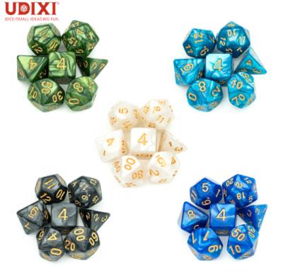 China Marbled Acrylics Dies DND RPG MTG Polyhedral Acrylic Dies Panel or Card Games Role Playing Dungeons and Dragons Dies High Quality Set for sale