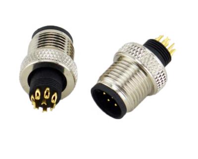 Chine M8 circulaire 2 3 4 5 panneau droit Front Mount Socket Connector de prise de câble de Pin Cable Sensor Plug IP67 à vendre