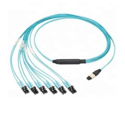 China 3m/5m/10m Core Fiber Optical Jump Cord ST LC SC FC OM3 MPO 24/12 for sale