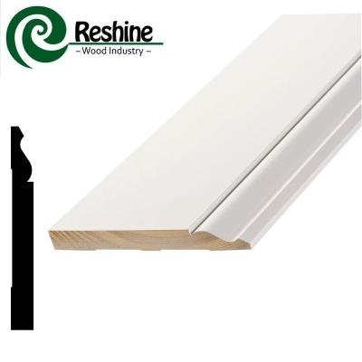 China Covering the lowest part of an interior wall floor trims floor accessories type primed baseboard for sale