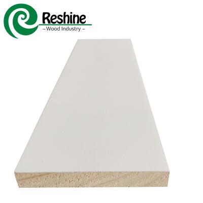 China Cover the lowest part of an interior wall high quality white primed flat pine door jamb for sale