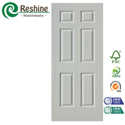 China Swing 6 Panel Design White Primer Interior Door for sale