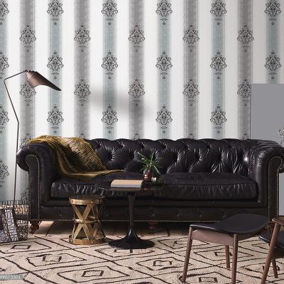 China Latest Damask And Traditional Stripes Design PVC Wallpaper Desktop Wallpaper for sale