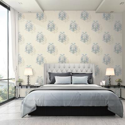 China Modern Damask Design 1.06m Vinyl Wallpaper Luxury Wall Decor for sale