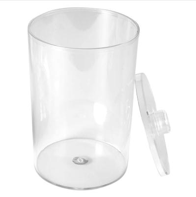 China Customized Hot Selling Cake Cylinder Clear Tube Viable New Product Customized Acrylic Lid Box for sale