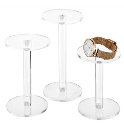 China 2021 hot sales DGT68 acrylic clear cylinder display stand bracelet watch display stand for sale