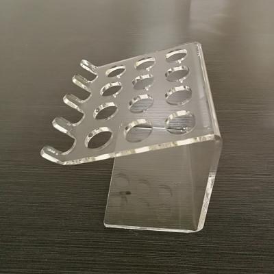 China Hot Selling Cheap Custom Support Custom Square Light Weight Clear Acrylic Syringes Stand AS-76 for sale