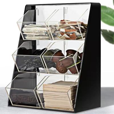 China Hot Sale Viable Storage Organization 3 Tiers 6 Tiers Acrylic Home Storage Boxes Bathroom Organizer for sale