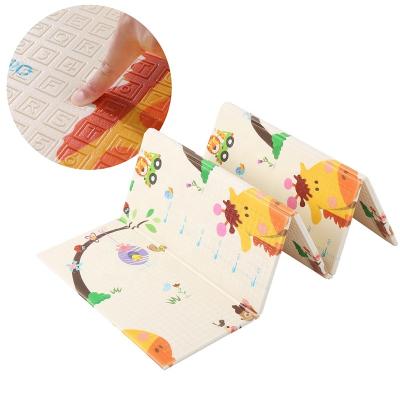 China Toy Home Safety Baby Educational XPE Skimming Mat Non-Toxic Soft Foam Foldable Playmat XPE Mat Puzzle Kids Big Rug for sale