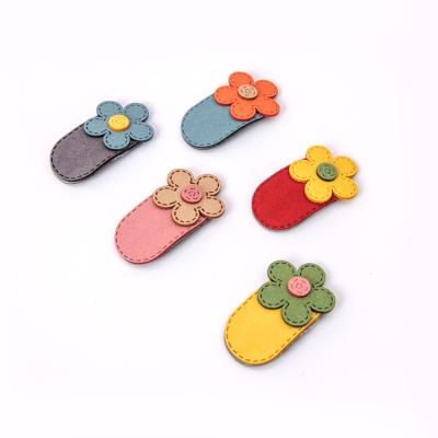 China Mixed Baby Kids Hair Clip Set 5pcs PU Alloy Flower Baby Kids BB Clips Cute Hair Accessories Hold Clasp Clips Sets For Wedding Set girls children hairpin for sale