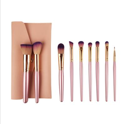 China Professional Wholesale Soft Pink Mini Makeup Brush Set for sale