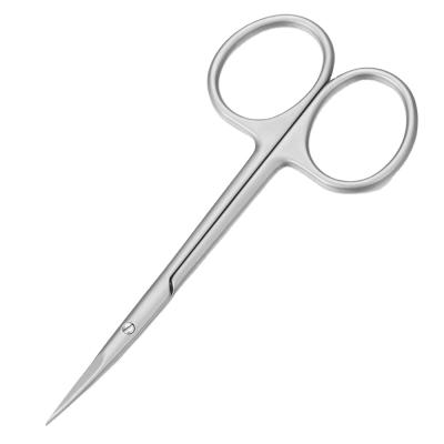 China Popular Popular Stainless Steel Make Up Silver Nail Eyebrow Cutting Scissors for sale