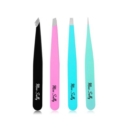 China Custom Portable Eyebrow Tweezers Eyelash Tweezers Set for sale