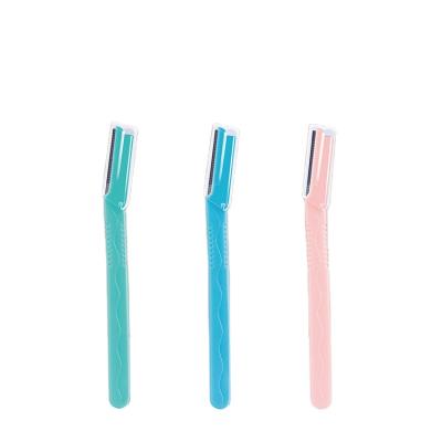 China Fashional Biodegradable Eyebrow Trimmer Private Label Eyebrow Razor Blade for sale