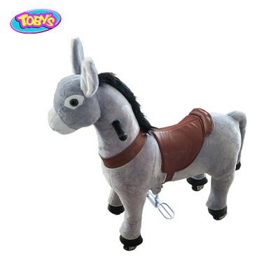 China Ride On Toy Plush Donkey Ride On Mobile Toys Horse Toys For Children for sale