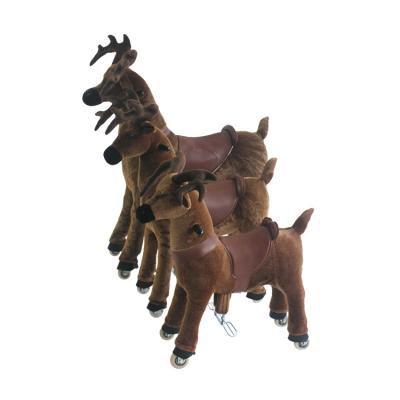 China Ride On Toy Soft Furs Horse Equipment Riding Life Size Mechanical Metal Rocking Horse Animal for sale