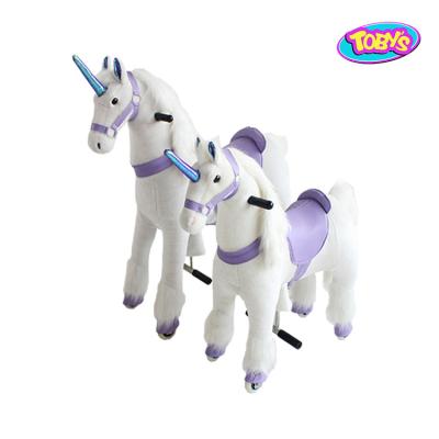 China Ride on Toy The Last Day Special Offer Unicorn Pony Kid Riding Horse Toy Zoo Animal Scooter for sale